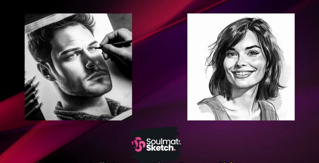 soulmate sketch drawing by psychic artist