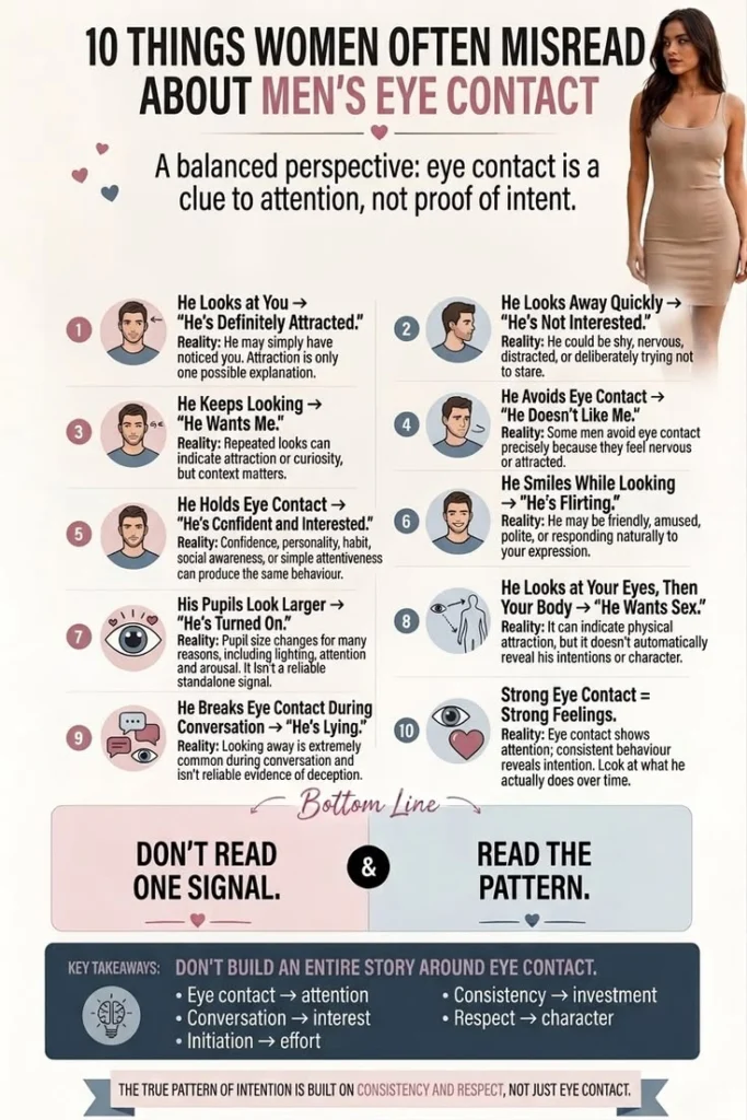what does eye contact mean from a guy