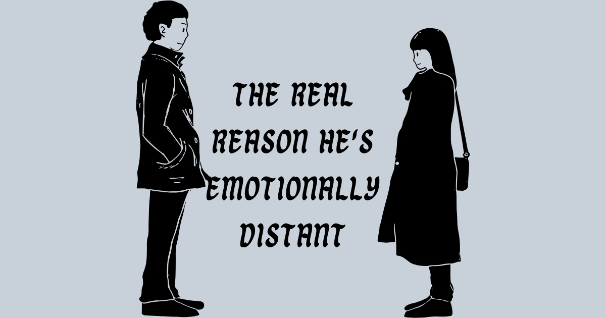 Man acting distant